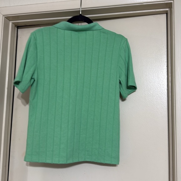 H&M Green Ribbed knit top - Picture 5 of 6